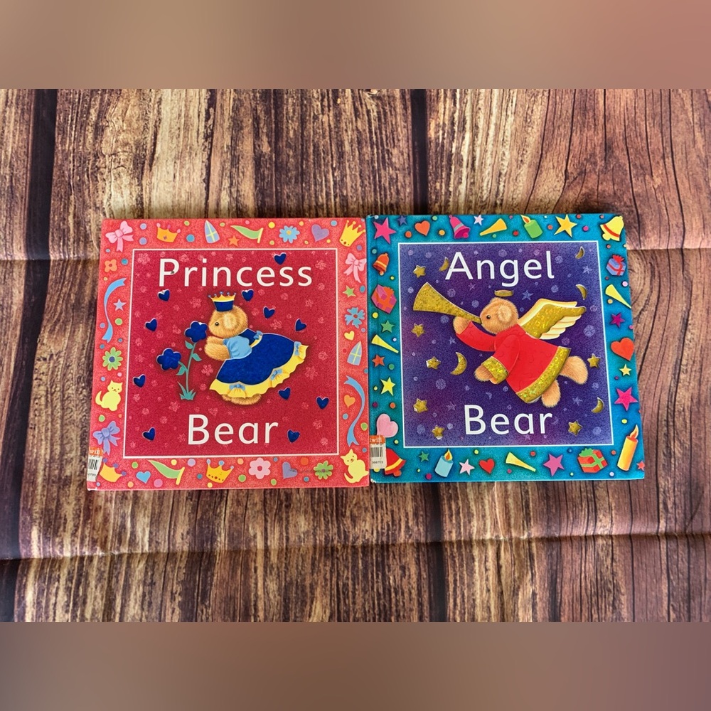 Silver Dolphin Books Princess Bear & Angel Bear Illustrated Hardcover Books (2)